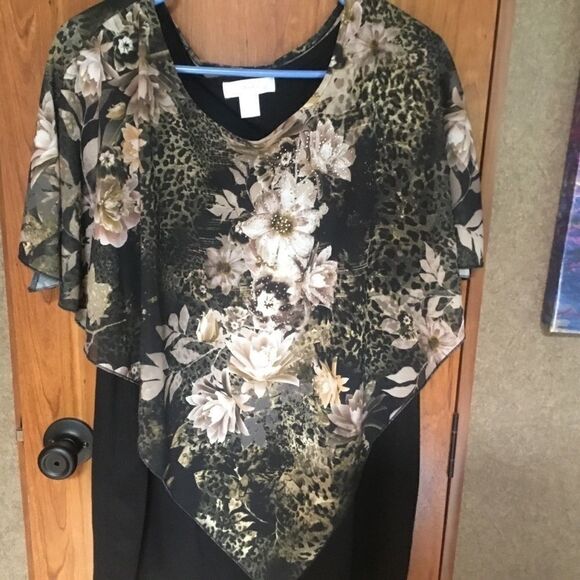 CJ Banks Brand Women’s Sz 2X 2Pc Blouse - Picture 2 of 9